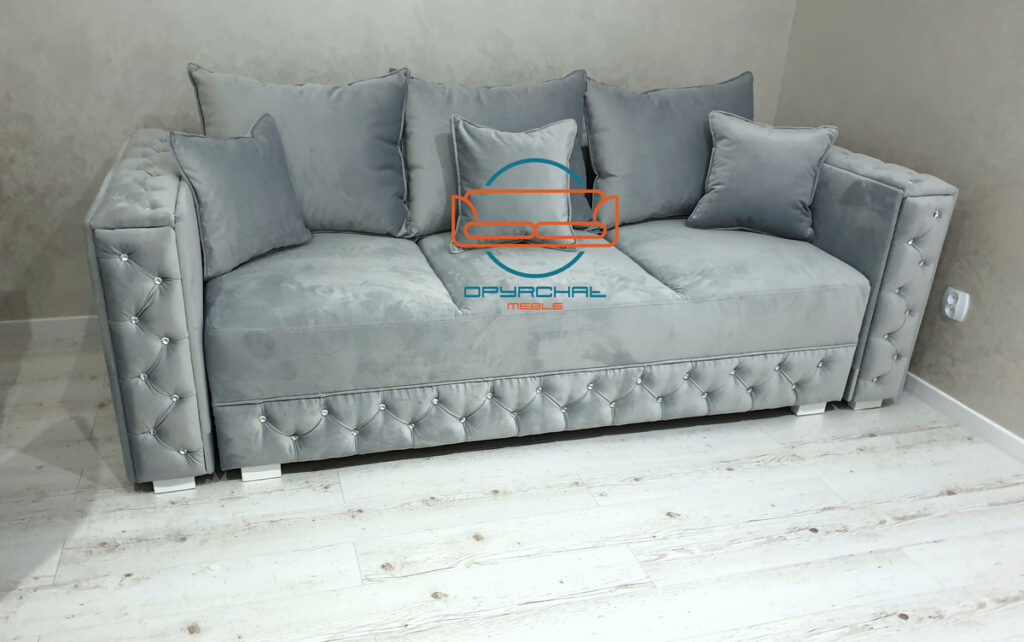 sofa pikowana styl glamour codzienne spanie
